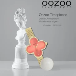 Oozoo Damen Armbanduhr Timepieces Analog Metallband gold UOC11529