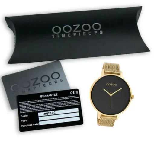 Oozoo Damen Armbanduhr Timepieces C10553 Analog Edelstahl gold UOC10553
