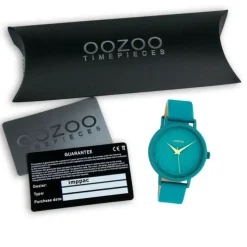 Oozoo Damen Armbanduhr Timepieces C10606 Analog Leder türkis UOC10606