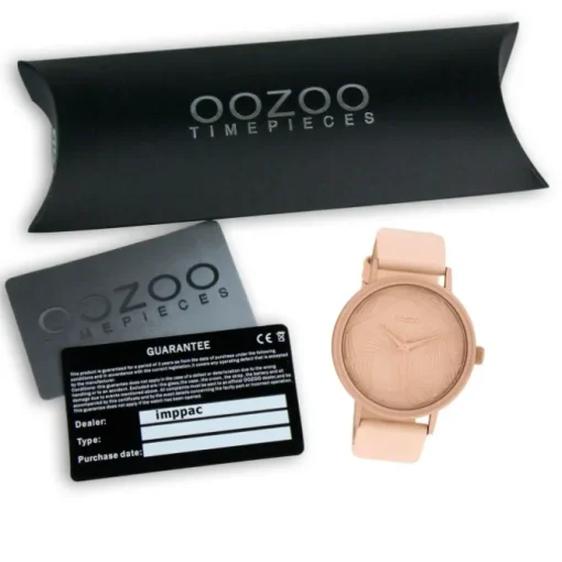 Oozoo Damen Armbanduhr Timepieces C10390 Quarzwerk Leder rosa UOC10390