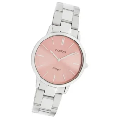 Oozoo Damen Armbanduhr Ultra Slim C20040 Analog Edelstahl silber UOC20040
