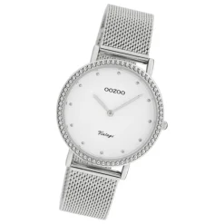 Oozoo Damen Armbanduhr Ultra Slim C20050 Analog Edelstahl silber UOC20050