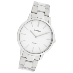Oozoo Damen Armbanduhr Ultra Slim C20026 Analog Edelstahl silber UOC20026