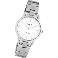 Oozoo Damen Armbanduhr Ultra Slim Analog Edelstahl silber UOC20110