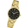 Oozoo Damen Armbanduhr Ultra Slim Edelstahl gold UOC20114