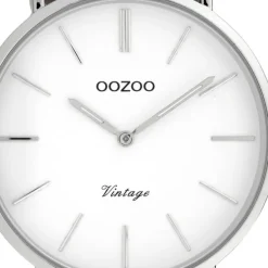 Oozoo Damen Armbanduhr Ultra Slim C20075 Analog Leder grau UOC20075