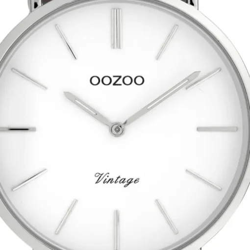 Oozoo Damen Armbanduhr Ultra Slim C20075 Analog Leder grau UOC20075