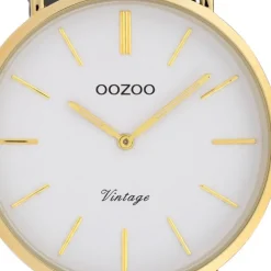 Oozoo Damen Armbanduhr Ultra Slim C20077 Analog Leder silber UOC20077