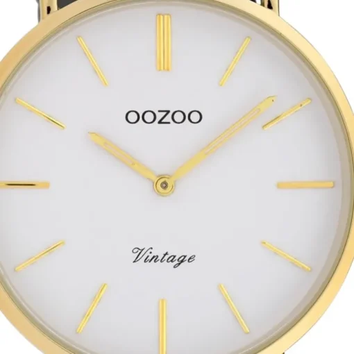 Oozoo Damen Armbanduhr Ultra Slim C20077 Analog Leder silber UOC20077