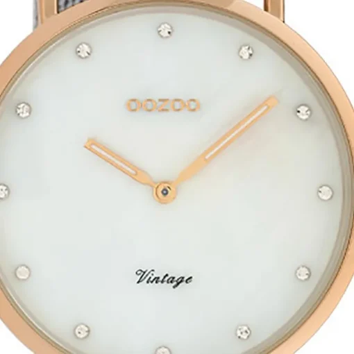 Oozoo Damen Armbanduhr Ultra Slim C20065 Analog Edelstahl silber UOC20065