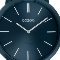 Oozoo Damen Armbanduhr Ultra Slim C20108 Analog Edelstahl blau UOC20108