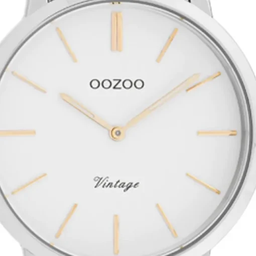 Oozoo Damen Armbanduhr Ultra Slim C20045 Edelstahl silber rosegold UOC20045
