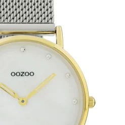 Oozoo Damen Armbanduhr Ultra Slim C20120 Analog Edelstahl silber UOC20120