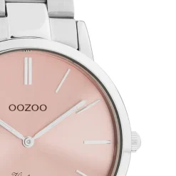 Oozoo Damen Armbanduhr Ultra Slim C20028 Analog Edelstahl silber UOC20028