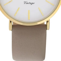 Oozoo Damen Armbanduhr Ultra Slim C20089 Analog Leder hellbraun UOC20089