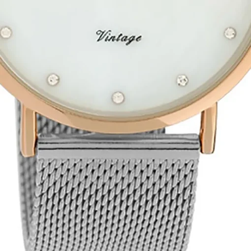 Oozoo Damen Armbanduhr Ultra Slim C20065 Analog Edelstahl silber UOC20065