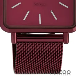 Oozoo Damen Armbanduhr Ultra Slim C20011 Quarz Edelstahl weinrot UOC20011
