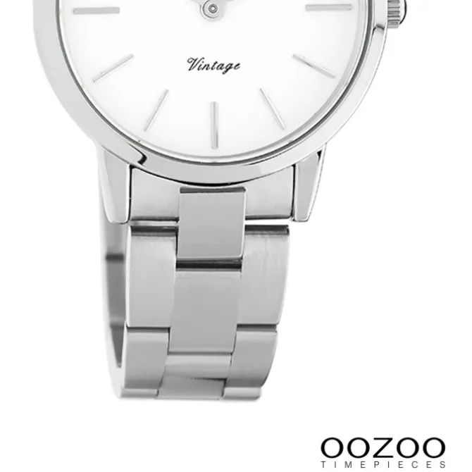 Oozoo Damen Armbanduhr Ultra Slim Analog Edelstahl silber UOC20110