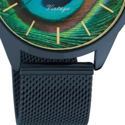 Oozoo Damen Armbanduhr Ultra Slim C10252 Analog Edelstahl blau UOC10252