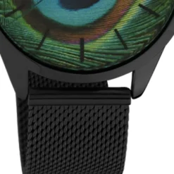 Oozoo Damen Armbanduhr Ultra Slim C10253 Analog Edelstahl schwarz UOC10253