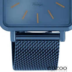 Oozoo Damen Armbanduhr Ultra Slim C20012 Quarzwerk Edelstahl blau UOC20012