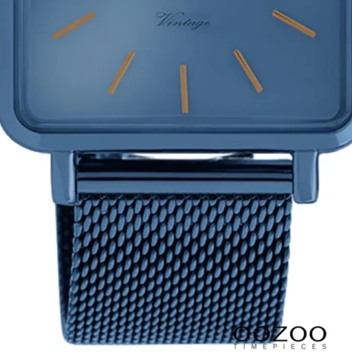 Oozoo Damen Armbanduhr Ultra Slim C20012 Quarzwerk Edelstahl blau UOC20012