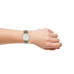 Oozoo Damen Armbanduhr Ultra Slim C20089 Analog Leder hellbraun UOC20089
