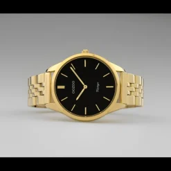 Oozoo Damen Armbanduhr Ultra Slim C9987 Analog Edelstahl gold UOC9987