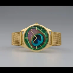 Oozoo Damen Armbanduhr Ultra Slim C10251 Analog Edelstahl gold UOC10251