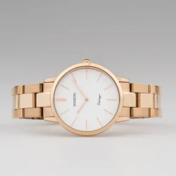Oozoo Damen Armbanduhr Ultra Slim C20048 Analog Edelstahl rosegold UOC20048