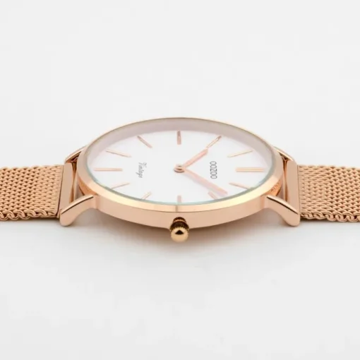 Oozoo Damen Armbanduhr Ultra Slim C9918 Analog Edelstahl rosegold UOC9918