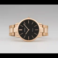 Oozoo Damen Armbanduhr Ultra Slim C20024 Analog Edelstahl rosegold UOC20024