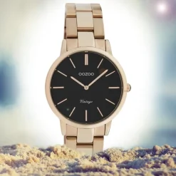 Oozoo Damen Armbanduhr Ultra Slim C20049 Analog Edelstahl rosegold UOC20049