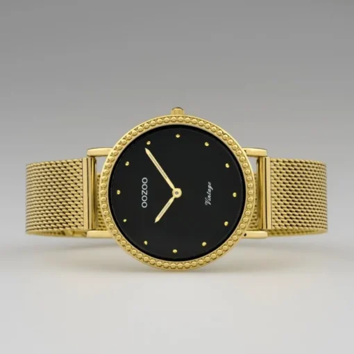 Oozoo Damen Armbanduhr Ultra Slim C20055 Analog Edelstahl gold UOC20055