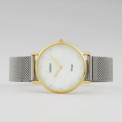 Oozoo Damen Armbanduhr Ultra Slim C20120 Analog Edelstahl silber UOC20120