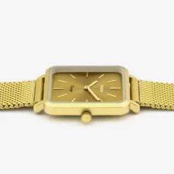 Oozoo Damen Armbanduhr Ultra Slim C20010 Analog Edelstahl gold UOC20010