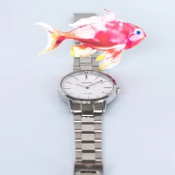 Oozoo Damen Armbanduhr Ultra Slim C20026 Analog Edelstahl silber UOC20026