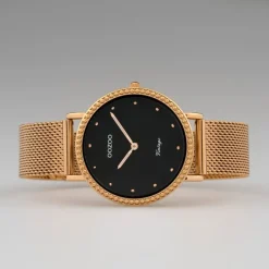 Oozoo Damen Armbanduhr Ultra Slim C20056 Analog Edelstahl rosegold UOC20056