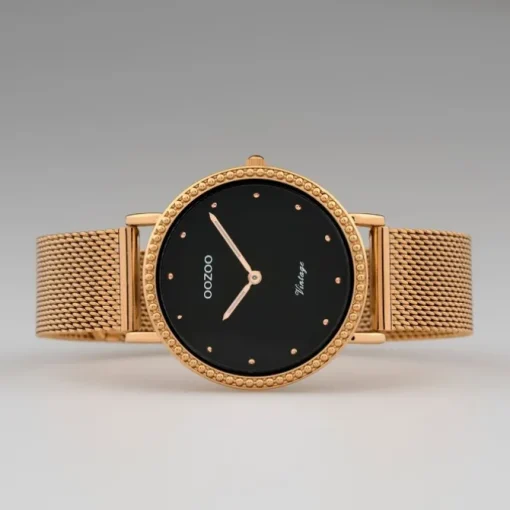 Oozoo Damen Armbanduhr Ultra Slim C20056 Analog Edelstahl rosegold UOC20056
