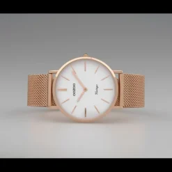 Oozoo Damen Armbanduhr Ultra Slim C9918 Analog Edelstahl rosegold UOC9918