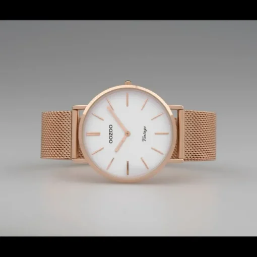 Oozoo Damen Armbanduhr Ultra Slim C9918 Analog Edelstahl rosegold UOC9918