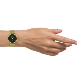 Oozoo Damen Armbanduhr Ultra Slim C20055 Analog Edelstahl gold UOC20055