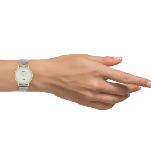 Oozoo Damen Armbanduhr Ultra Slim C20120 Analog Edelstahl silber UOC20120