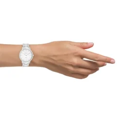 Oozoo Damen Armbanduhr Ultra Slim C20026 Analog Edelstahl silber UOC20026