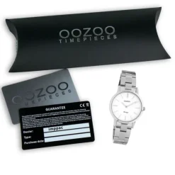 Oozoo Damen Armbanduhr Ultra Slim Analog Edelstahl silber UOC20110