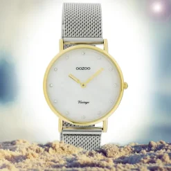 Oozoo Damen Armbanduhr Ultra Slim C20120 Analog Edelstahl silber UOC20120