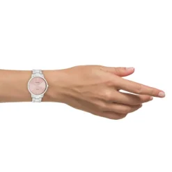Oozoo Damen Armbanduhr Ultra Slim C20028 Analog Edelstahl silber UOC20028