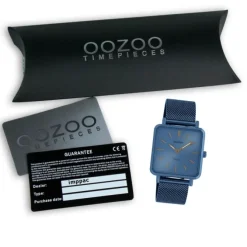 Oozoo Damen Armbanduhr Ultra Slim C20012 Quarzwerk Edelstahl blau UOC20012