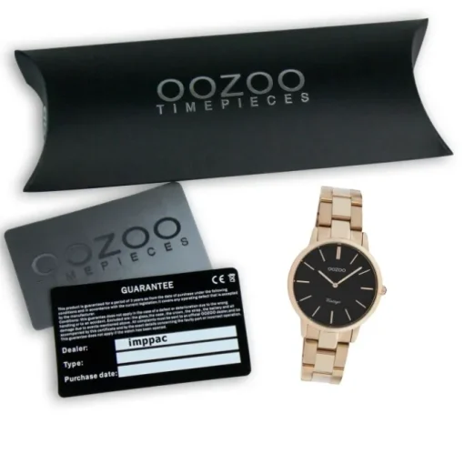 Oozoo Damen Armbanduhr Ultra Slim C20049 Analog Edelstahl rosegold UOC20049