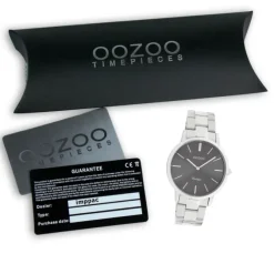 Oozoo Damen Armbanduhr Ultra Slim C20030 Analog Edelstahl silber UOC20030